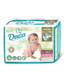 Подгузники Dada Extra Soft Maxi+ №4+ (9-20 кг) 42шт.